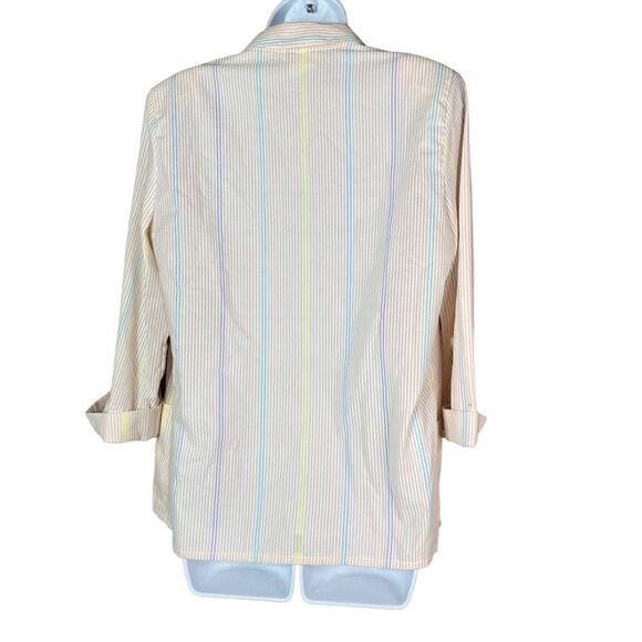 ‎Vintage 80’s Pastel Stripe Blazer - Picture 8 of 12